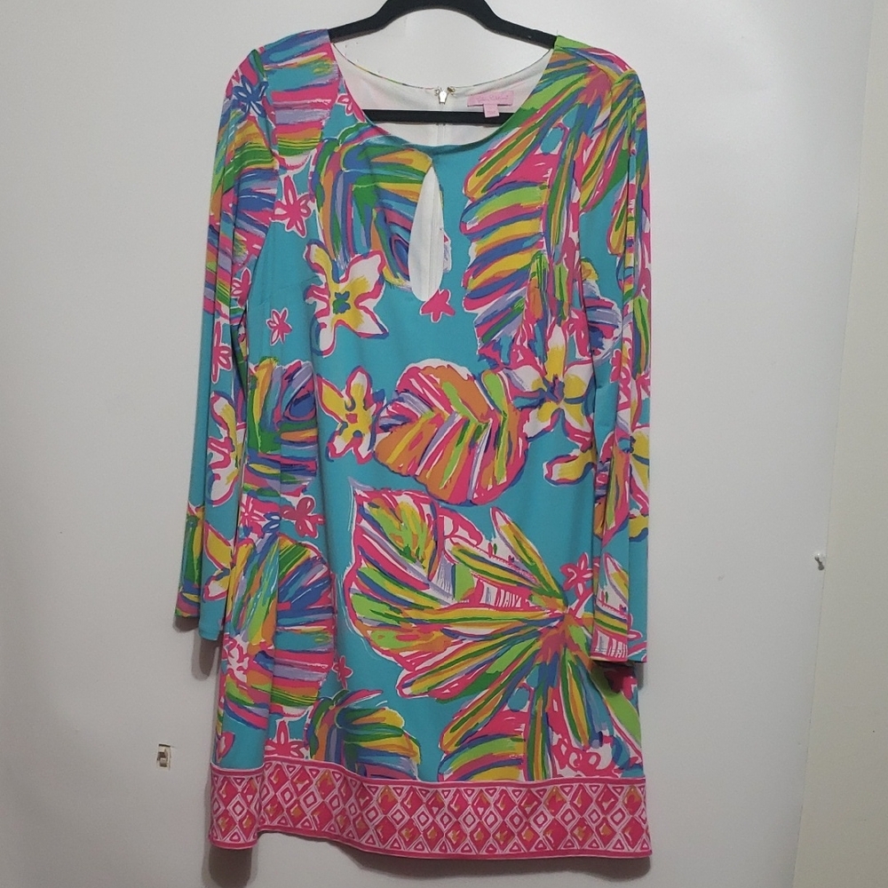 Lilly Pulitzer Colorful Tropical Midi Dress